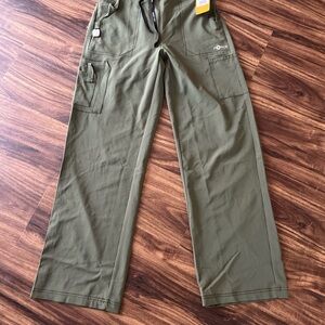 Carhartt Olive Green Fore Cross-Flex Modern Fit Boot Cut Pant - Scrubs